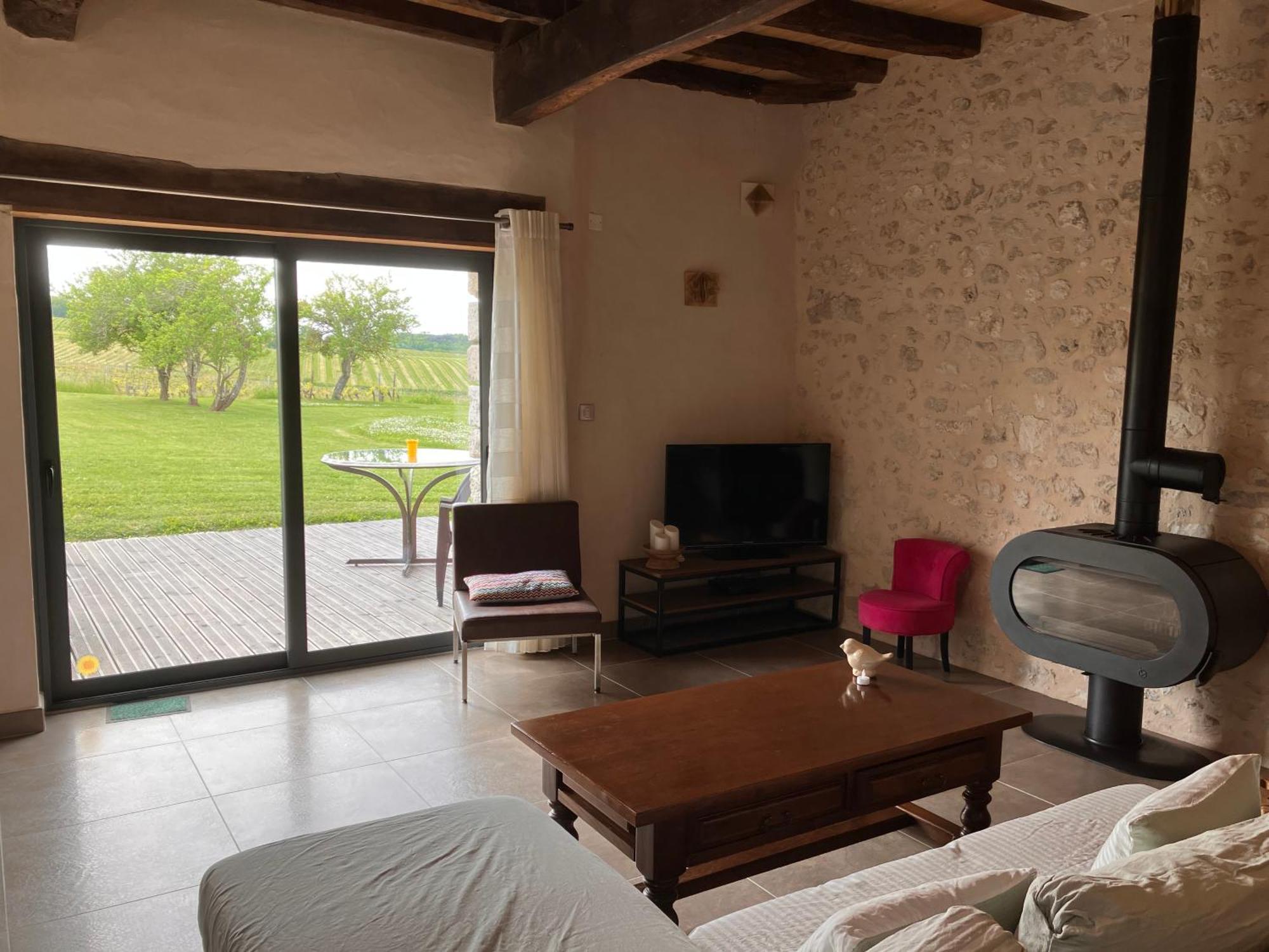 Perigourdine Avec Spa Et Vue Pomport Екстер'єр фото